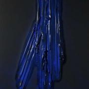 Blue Scratch, 2016 - vinile su tela, 120 x 80 cm