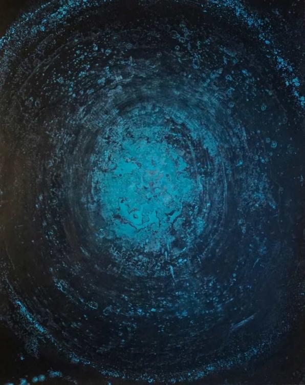 Sky in the Puddle, 2017 - olio su tela, 150 x 120 cm