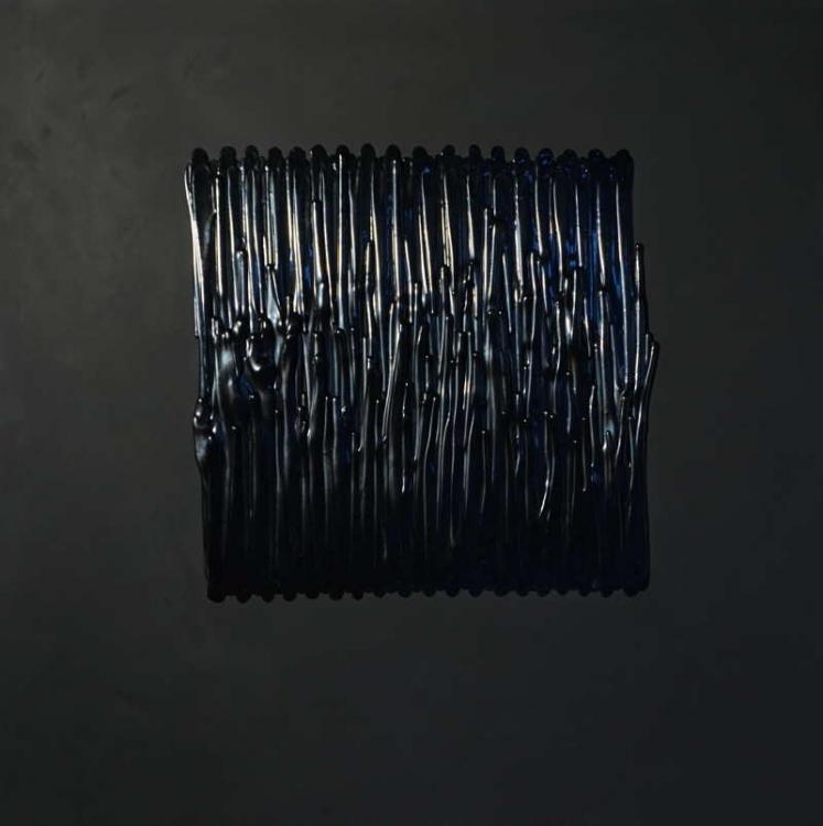 Fence, 2015 - vinile su tela, 100 x 100 cm