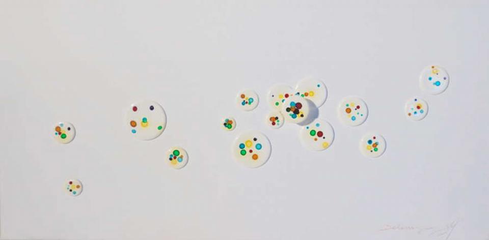 Chemical Pills, 2013 - vinile su tela, 40 x 80 cm