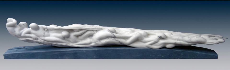 Chrysalide, 2003 - marmo, 170 x 40 x 30 cm